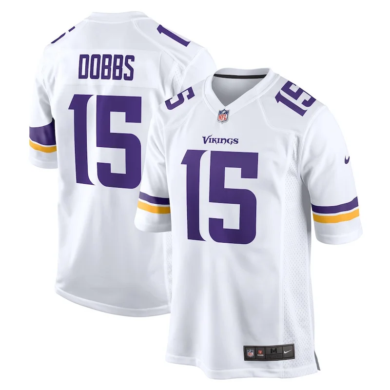 Joshua Dobbs 15 Minnesota Vikings Jersey Alternate Game - Purple - Image 2
