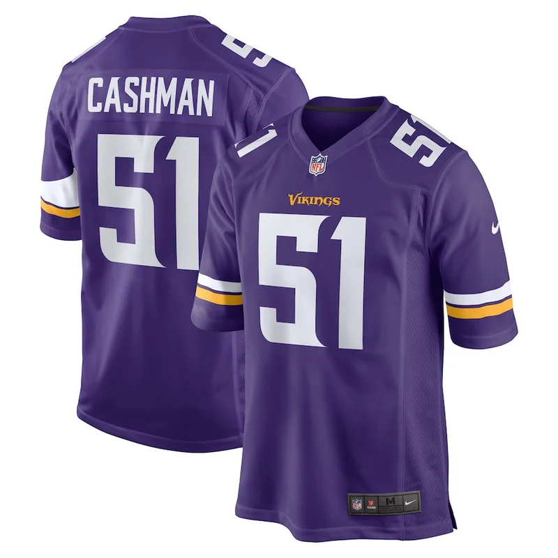 Andrew Van Ginkel 43 Minnesota Vikings Jersey Team Game - Purple - Image 3
