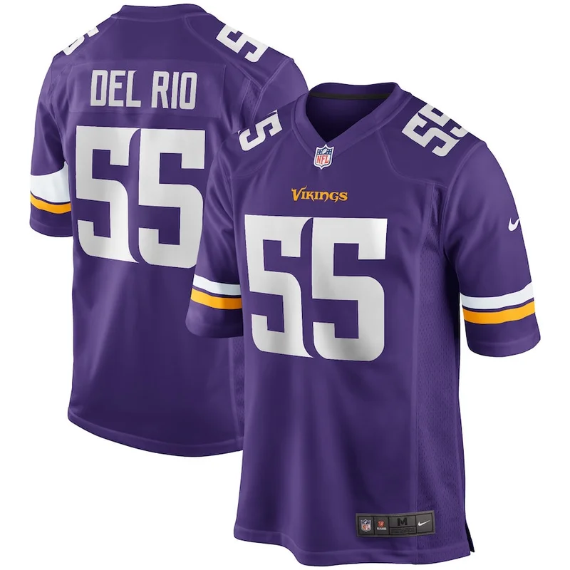 Kenny Willekes 79 Minnesota Vikings Game Jersey - Purple - Image 5