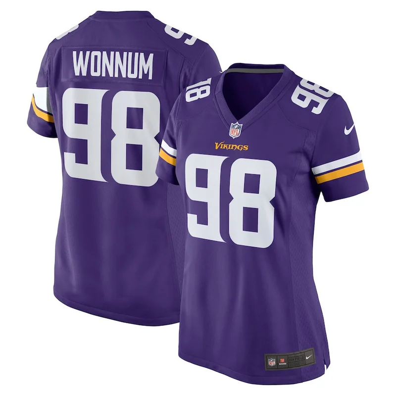 Tay Gowan Minnesota Vikings Jersey Home Game Player - Purple - Image 4