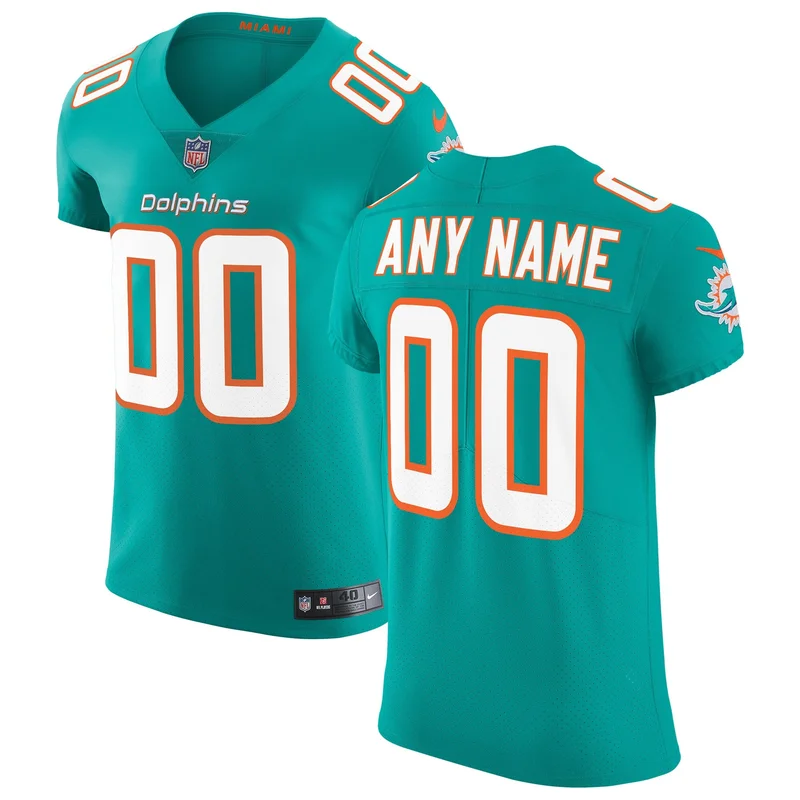 Miami Dolphins Jersey Vapor Untouchable Elite Custom - Aqua