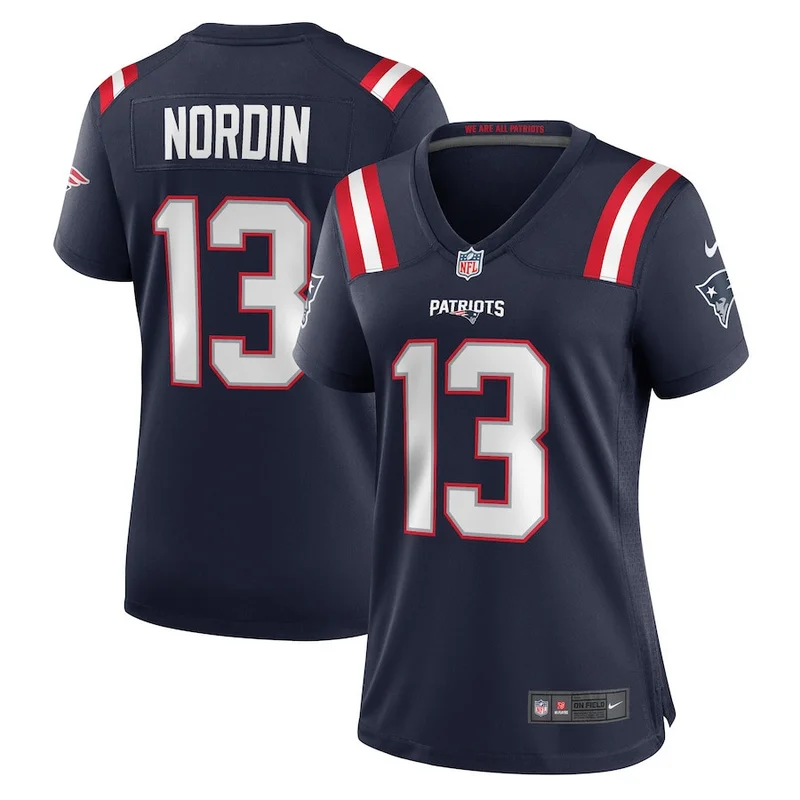 Quinn Nordin 13 New England Patriots Game Jersey - Navy