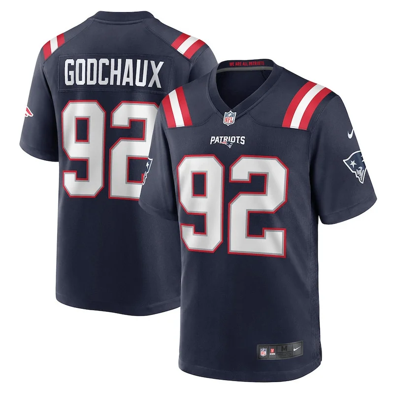 Davon Godchaux 92 New England Patriots Game Jersey - Navy