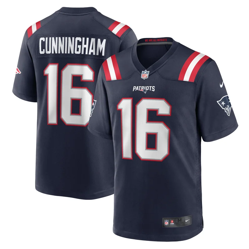 Mac Jones New England Patriots Game Jersey - Red - Image 4
