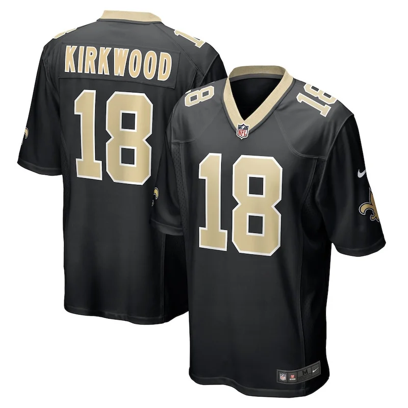 Steve Gleason 37 New Orleans Saints Game Jersey Retired - Black - Image 4