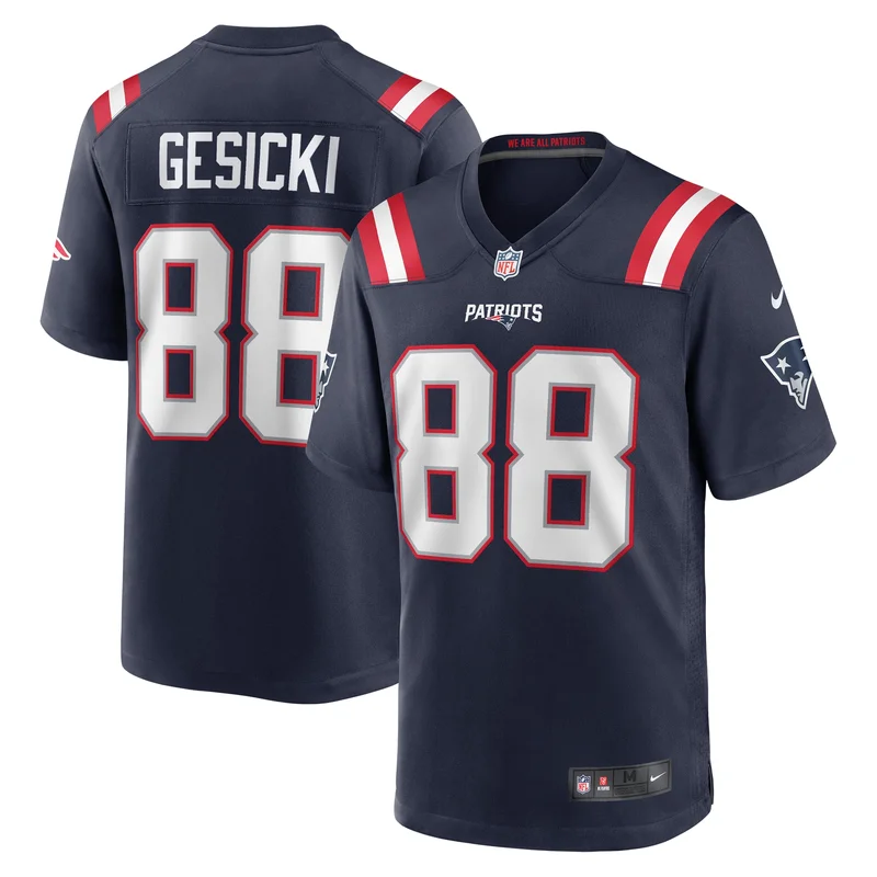 Mike Gesicki New England Patriots Game Jersey - Navy