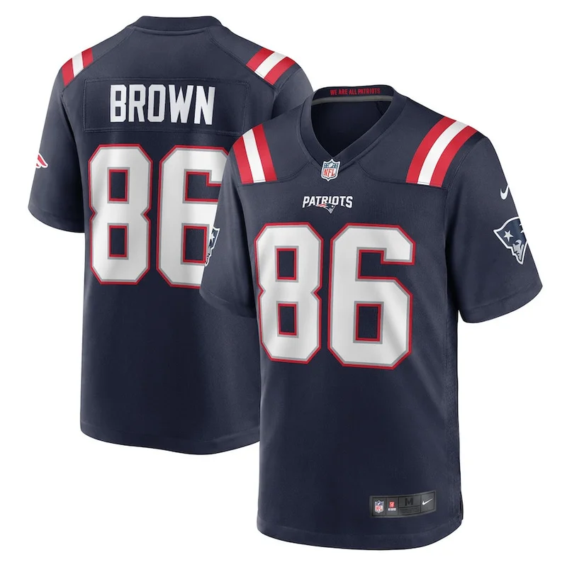 Mack Wilson 30 New England Patriots Game Jersey - Navy - Image 3