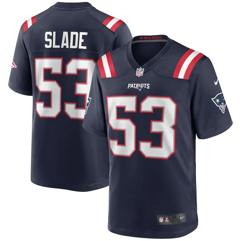Bryce Baringer 17 New England Patriots Jersey Team Game - Navy - Image 3