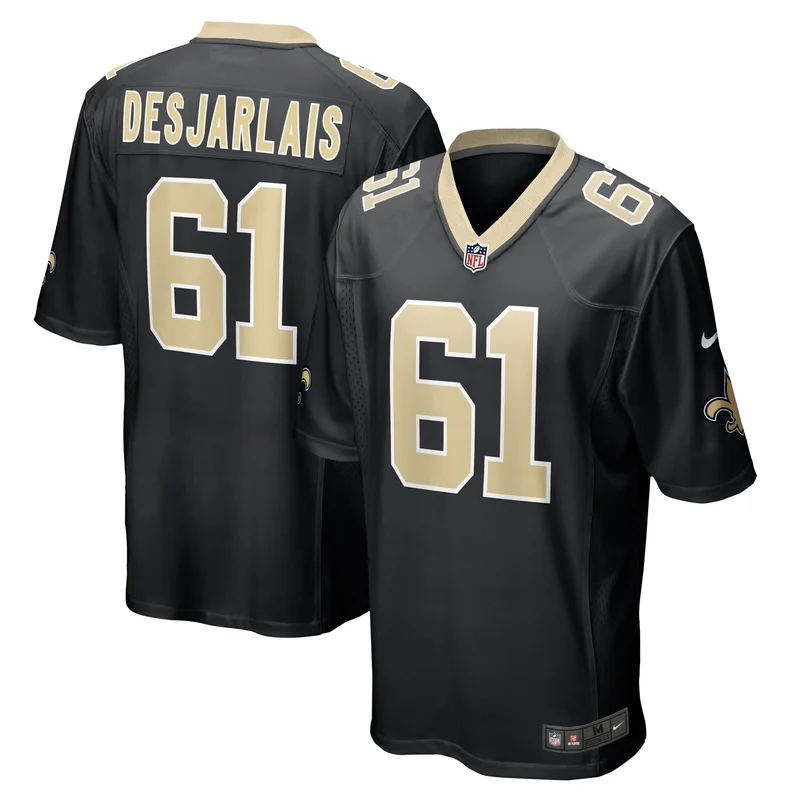 Drew Desjarlais New Orleans Saints Game Jersey Player - Black