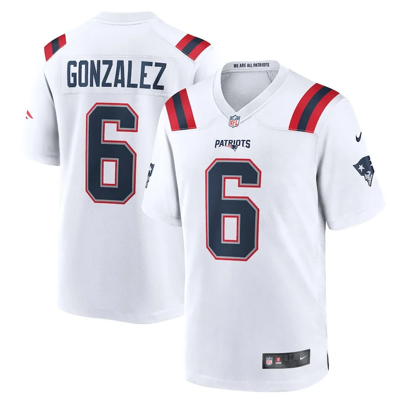 Bryce Baringer 17 New England Patriots Jersey Team Game - Navy - Image 4