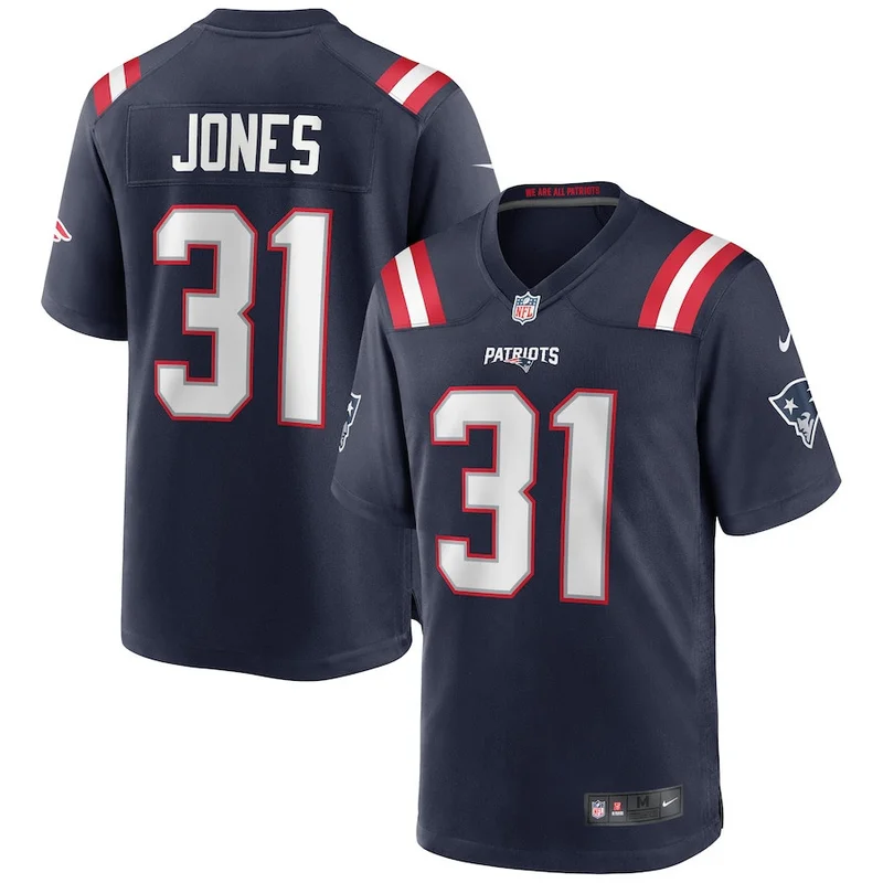 Joe Cardona 49 New England Patriots Game Jersey - Navy - Image 4