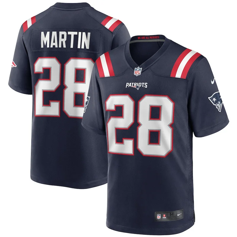 Ty Montgomery 14 New England Patriots Game Jersey - Navy - Image 3