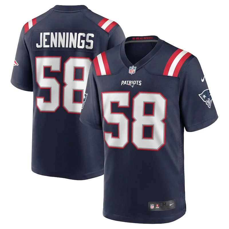 Ty Montgomery 14 New England Patriots Game Jersey - Navy - Image 5