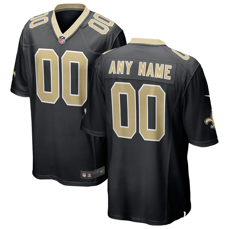 Kirk Merritt 33 New Orleans Saints Jersey Team Game - Black - Image 2