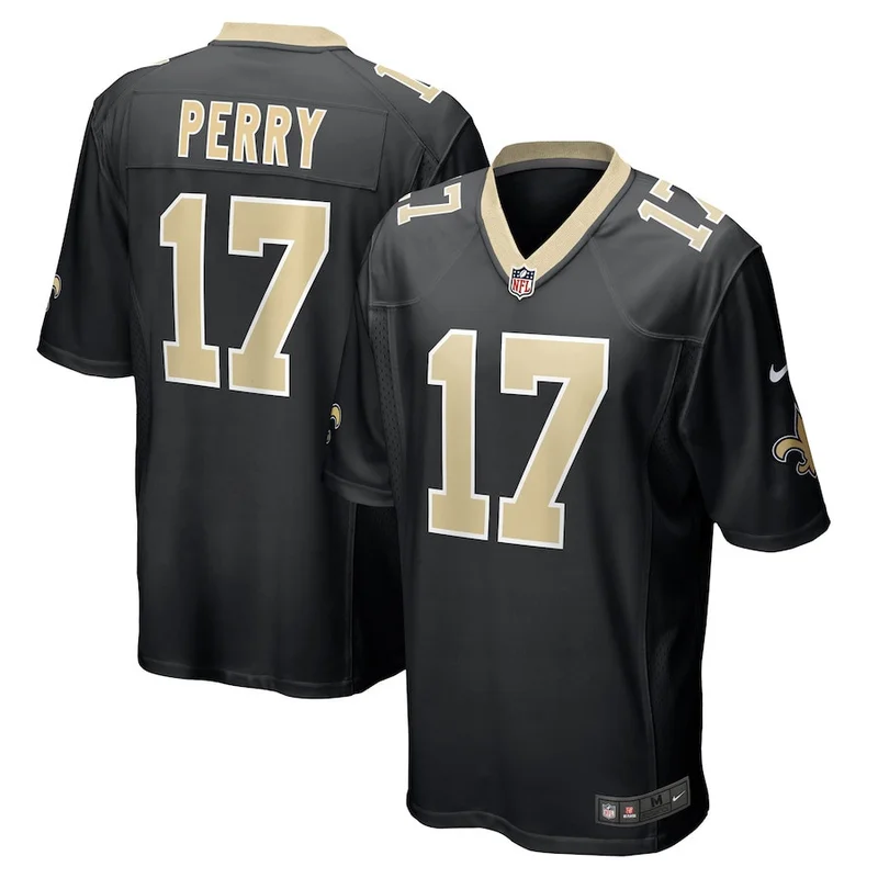 Perry 17 New Orleans Saints Jersey Team Game - Black