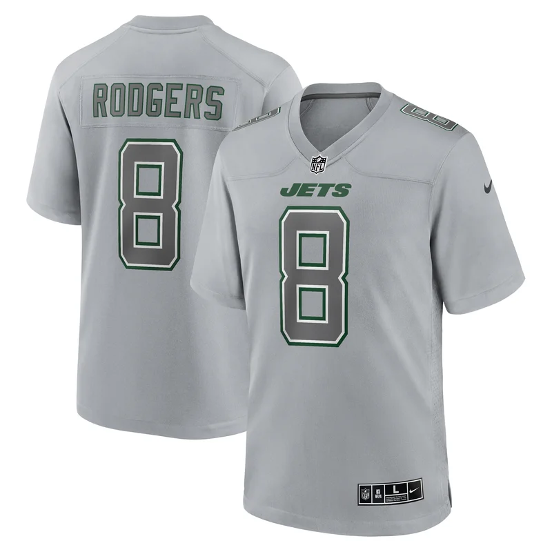 Aaron Rodgers 8 New York Jets Jersey - Black - Image 4