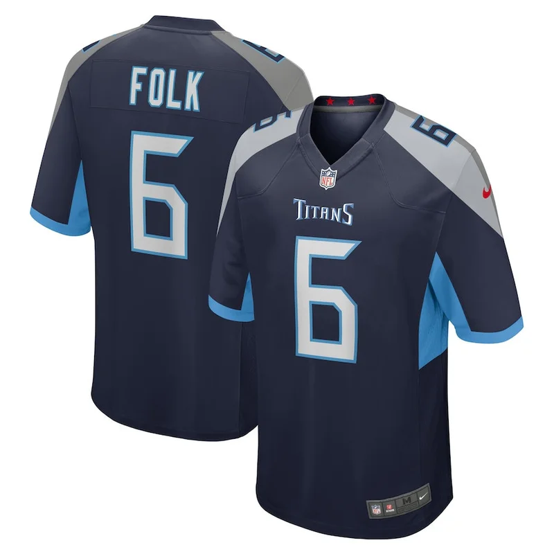 Matthew Jackson 39 Tennessee Titans Jersey Team Game - Navy - Image 3