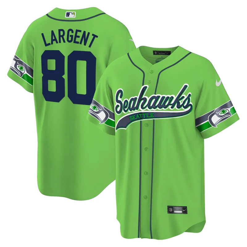Steve Largent 80 Seattle Seahawks Jersey - Green