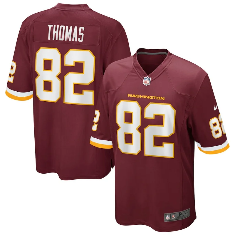Logan Thomas 82 Washington Commanders Jersey Football Team Game - Burgundy