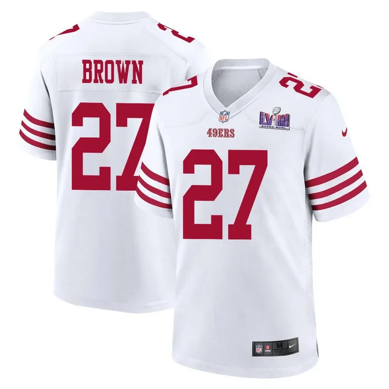 Jerry Rice 80 San Francisco 49ers Jersey Baseball - White - Image 3