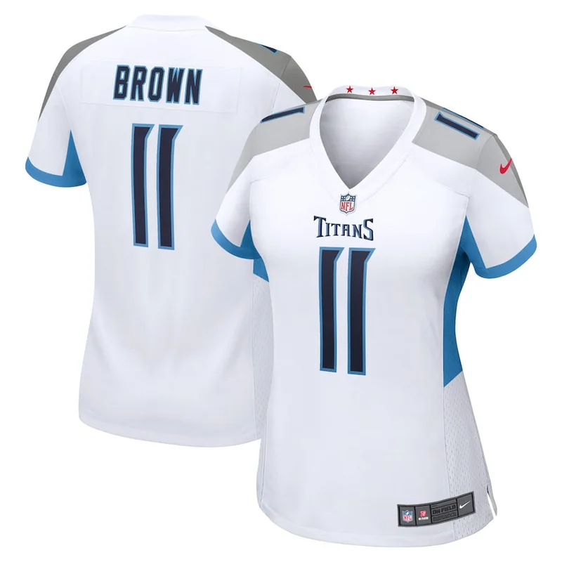 Tennessee Titans Jersey 1 Cameron Ward Navy 2025 Draft F.U.S.E Vapor Limited Stitched Football - Image 5