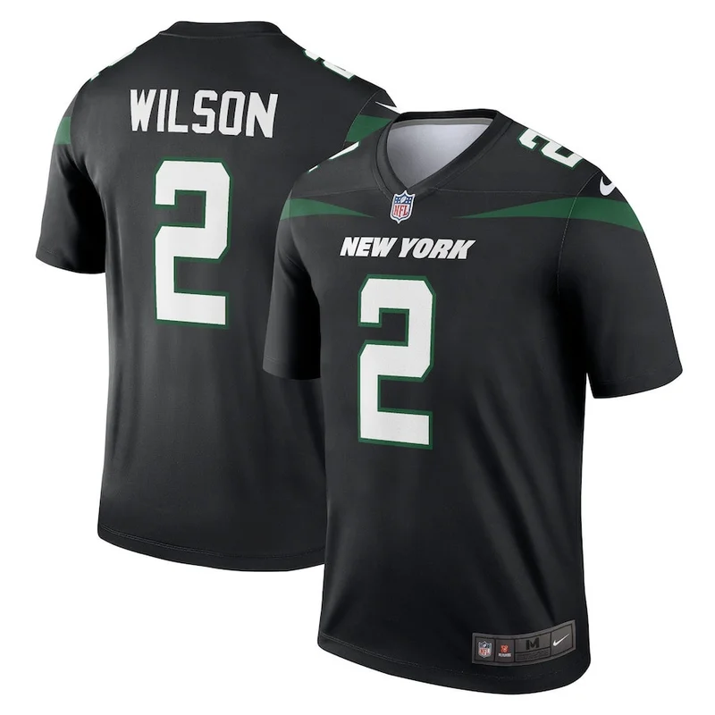 Zach Wilson 2 New York Jets Jersey Inverted Legend - Gray - Image 2
