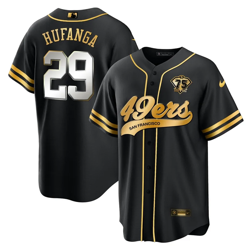 Talanoa Hufanga 29 San Francisco 49ers Jersey 2023 Salute To Service Limited - Brown - Image 3