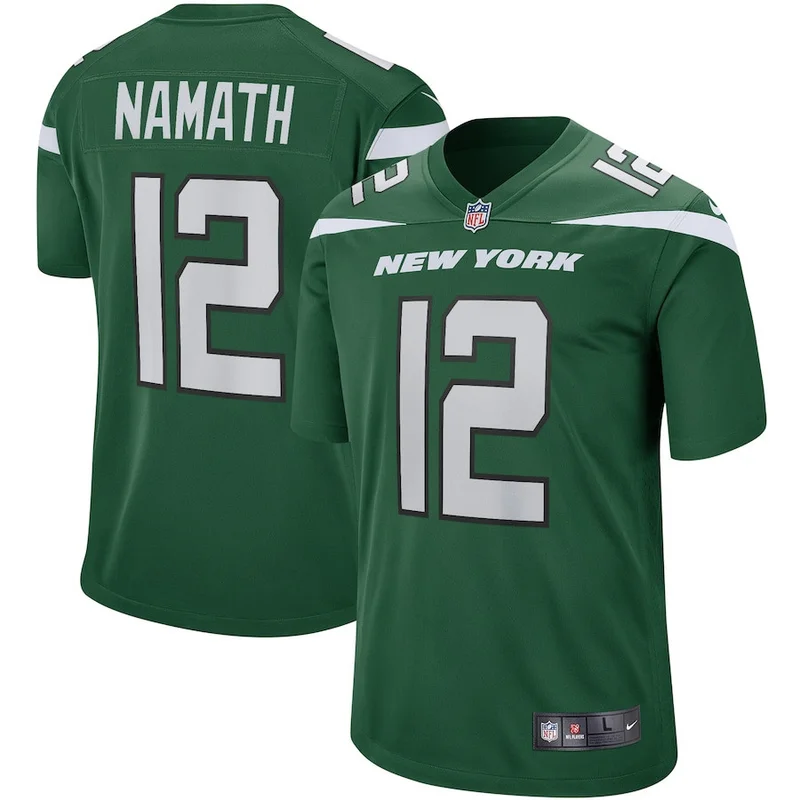 Curtis Martin 28 New York Jets Game Jersey Retired - Gotham Green - Image 3