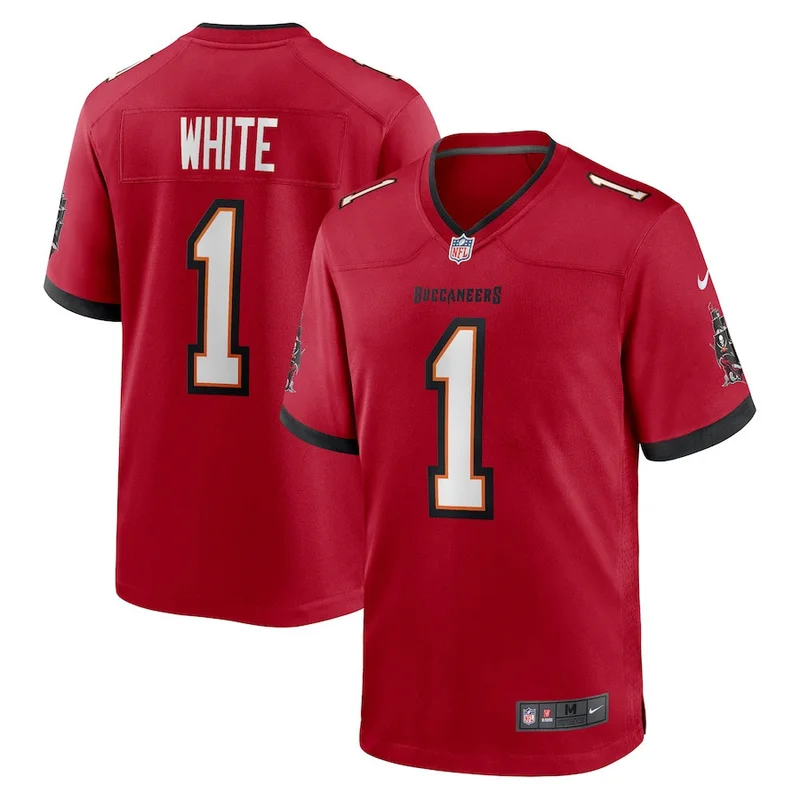 Payne Durham 87 Tampa Bay Buccaneers Game Jersey - Red - Image 3