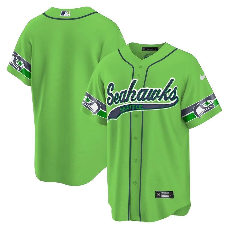 Russell Wilson 3 Seattle Seahawks Game Jersey - Gray - Image 2