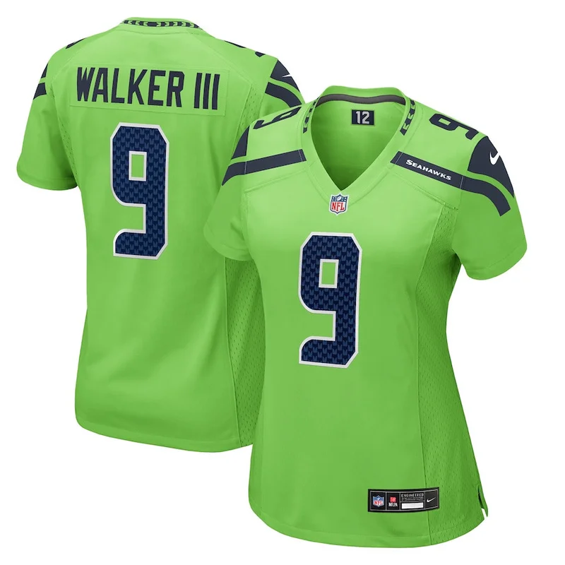 Jordyn Brooks 56 Seattle Seahawks Game Jersey - College Navy - Image 4