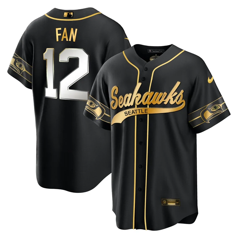 George Kittle 85 San Francisco 49ers Jersey Baseball - Black Gold - Image 4