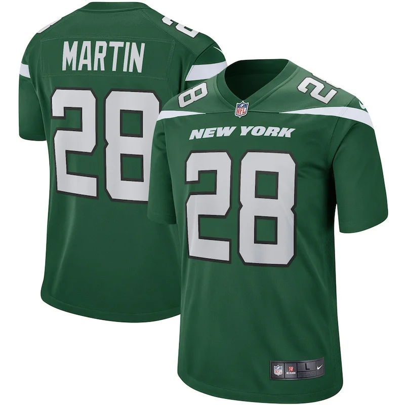 Curtis Martin 28 New York Jets Game Jersey Retired - Gotham Green