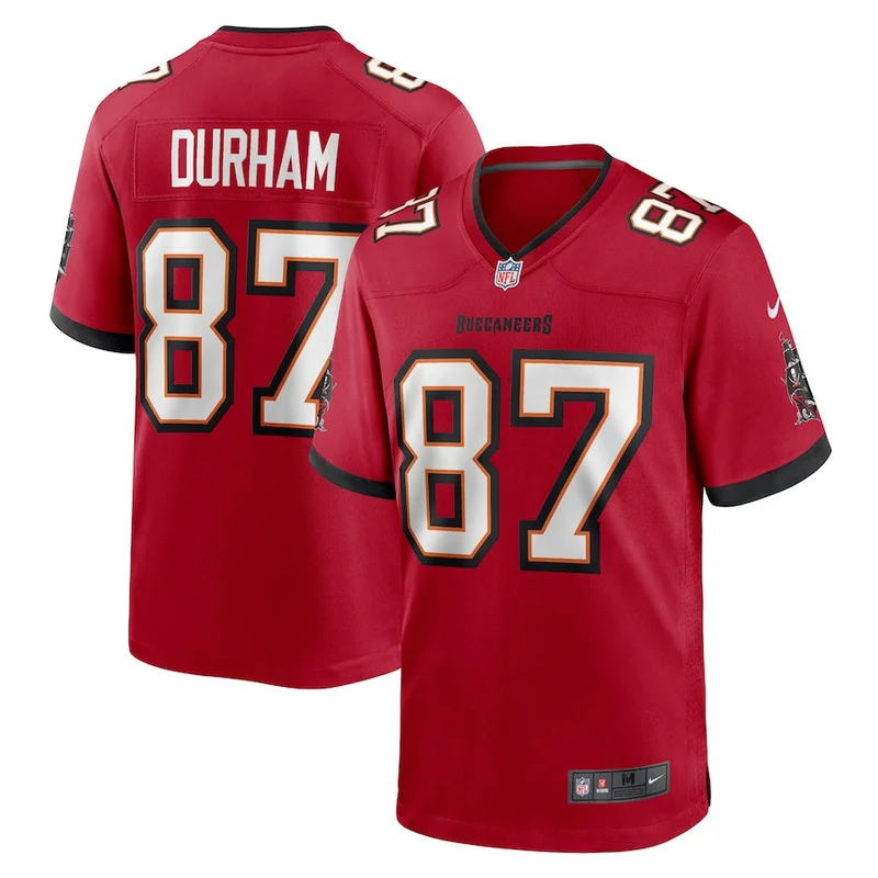 Payne Durham 87 Tampa Bay Buccaneers Game Jersey - Red