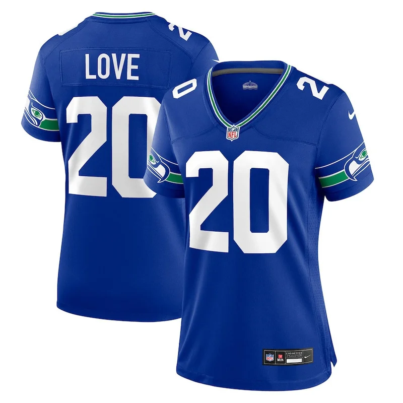 Jordyn Brooks 56 Seattle Seahawks Game Jersey - College Navy - Image 3
