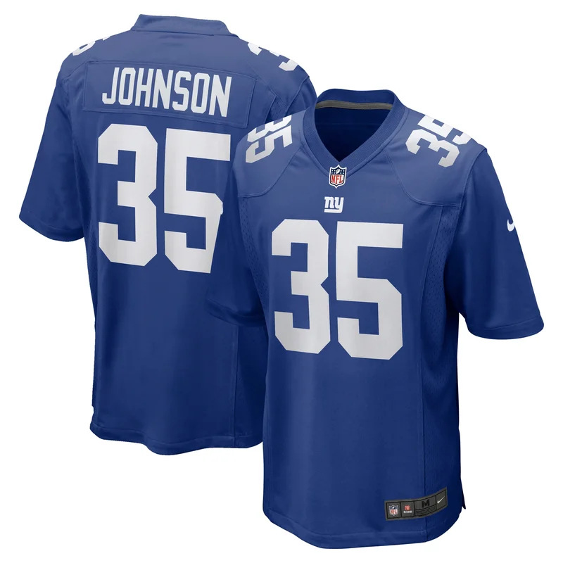 Leonard Johnson New York Giants Game Jersey Player - Royal