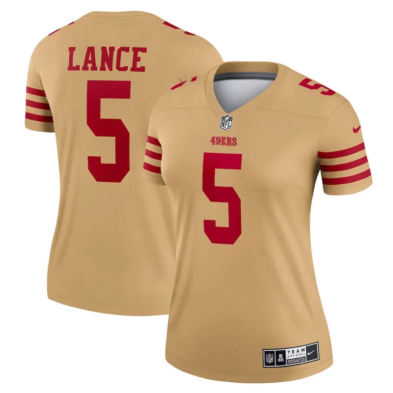 Trey Lance 5 San Francisco 49ers Jersey - White - Image 2
