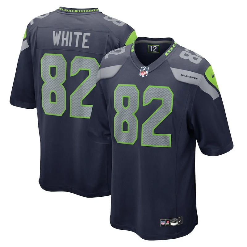 Cody White 82 Seattle Seahawks Game Jersey - College Navy