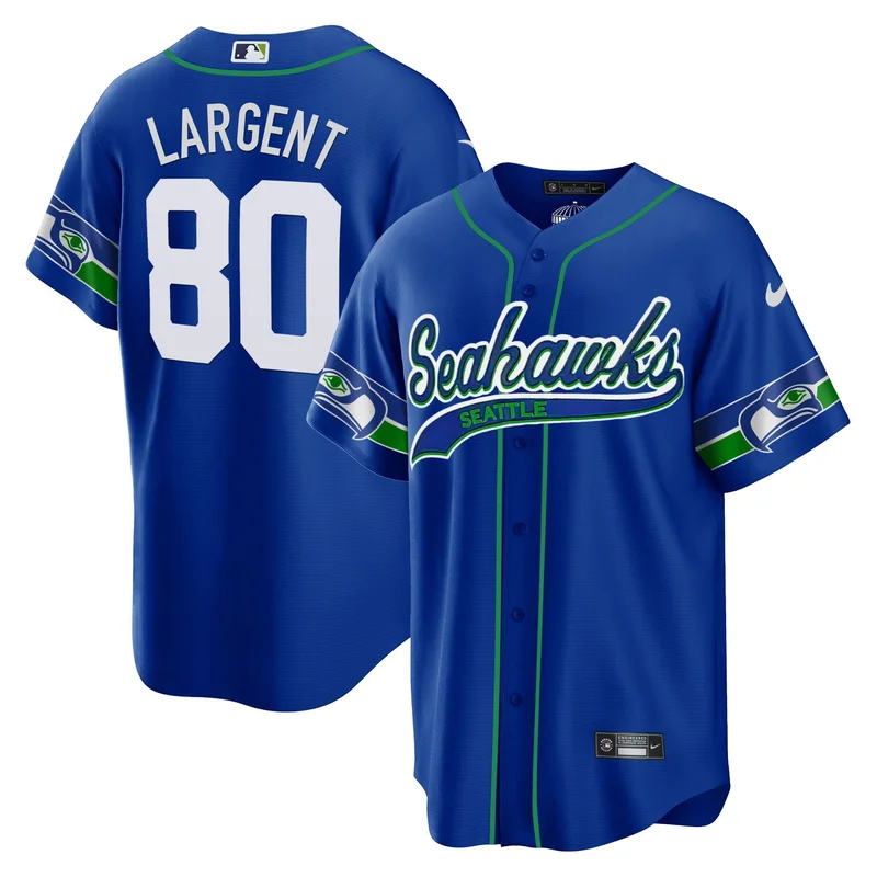 Steve Largent 80 Seattle Seahawks Jersey - Green - Image 5