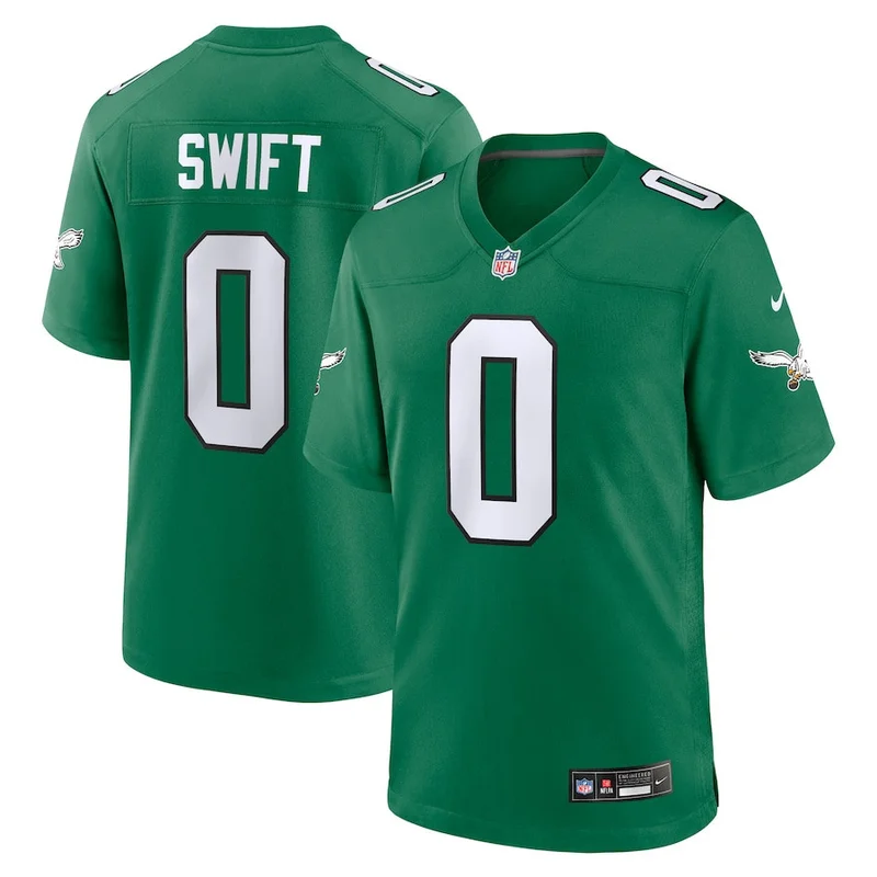 Zech McPhearson 27 Philadelphia Eagles Game Jersey - Midnight Green - Image 3