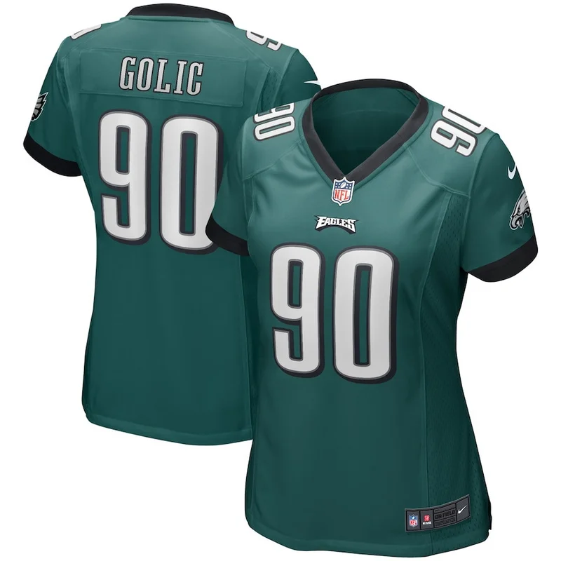 Matt Hennessy Philadelphia Eagles Game Jersey - Midnight Green - Image 2