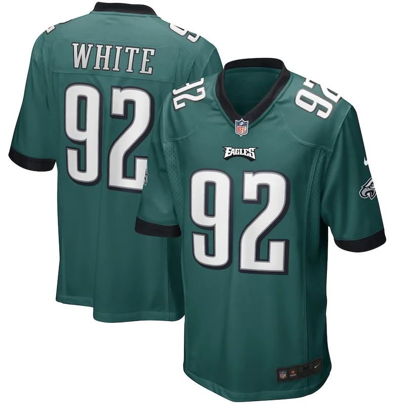 Reggie White 92 Philadelphia Eagles Game Jersey Retired - Midnight Green