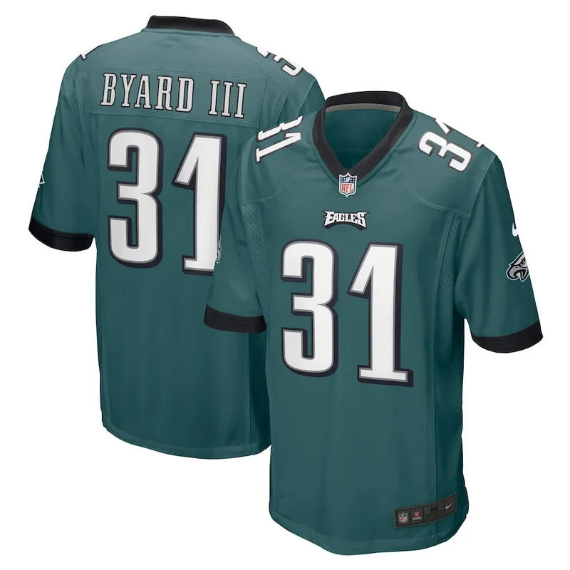 Jerome Brown 99 Philadelphia Eagles Game Jersey Retired - Midnight Green - Image 2