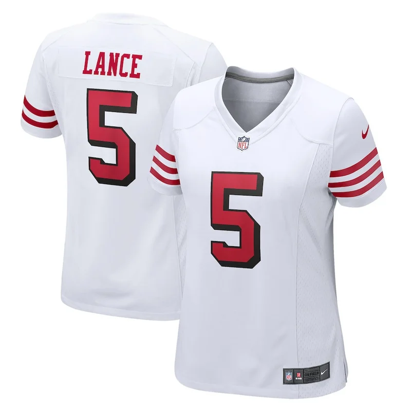 Trey Lance 5 San Francisco 49ers Jersey - White
