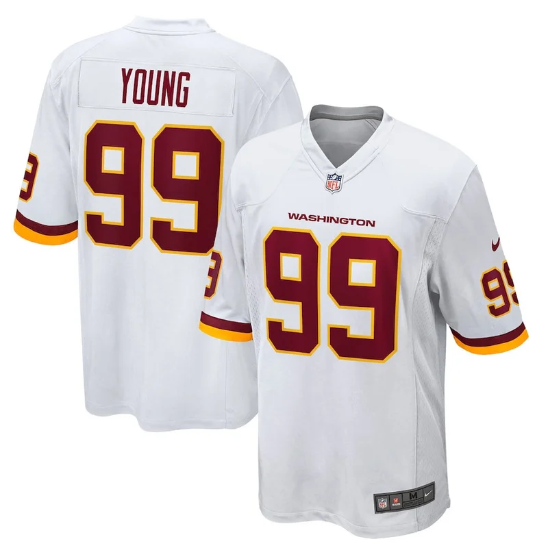 Chase Young 99 Washington Commanders Jersey Football Team Game - White