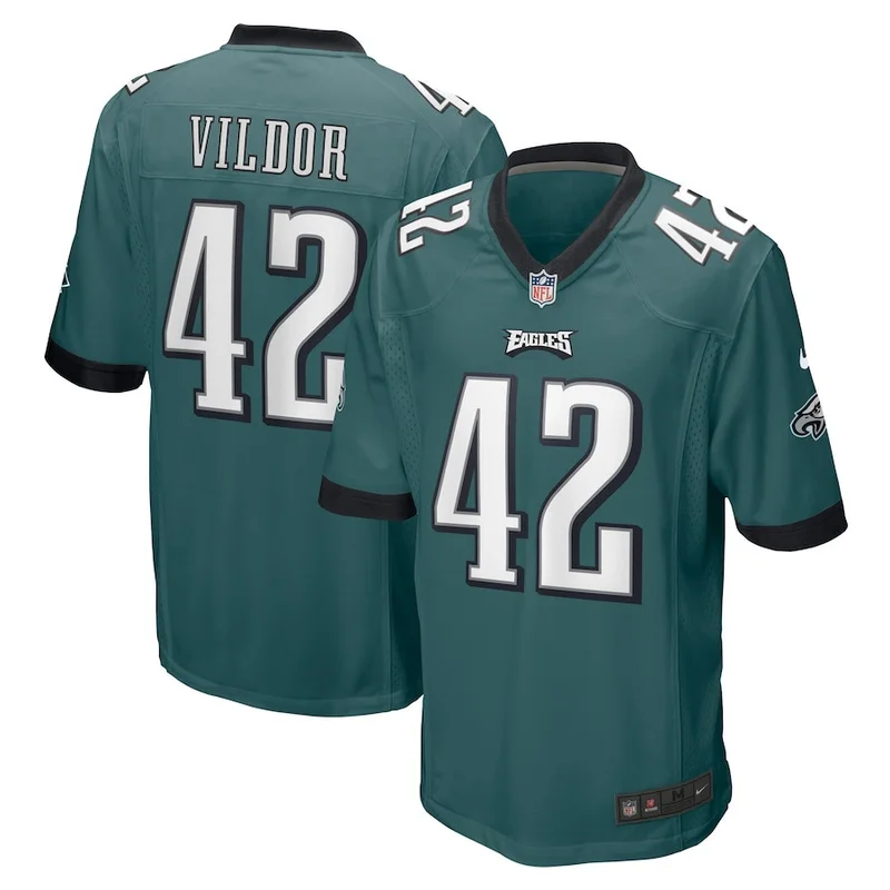 Jerome Brown 99 Philadelphia Eagles Game Jersey Retired - Midnight Green - Image 3