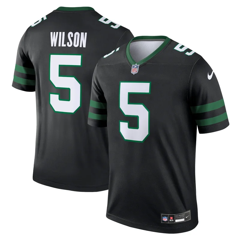 Garrett Wilson New York Jets Jersey Alternate Legend - Legacy Black