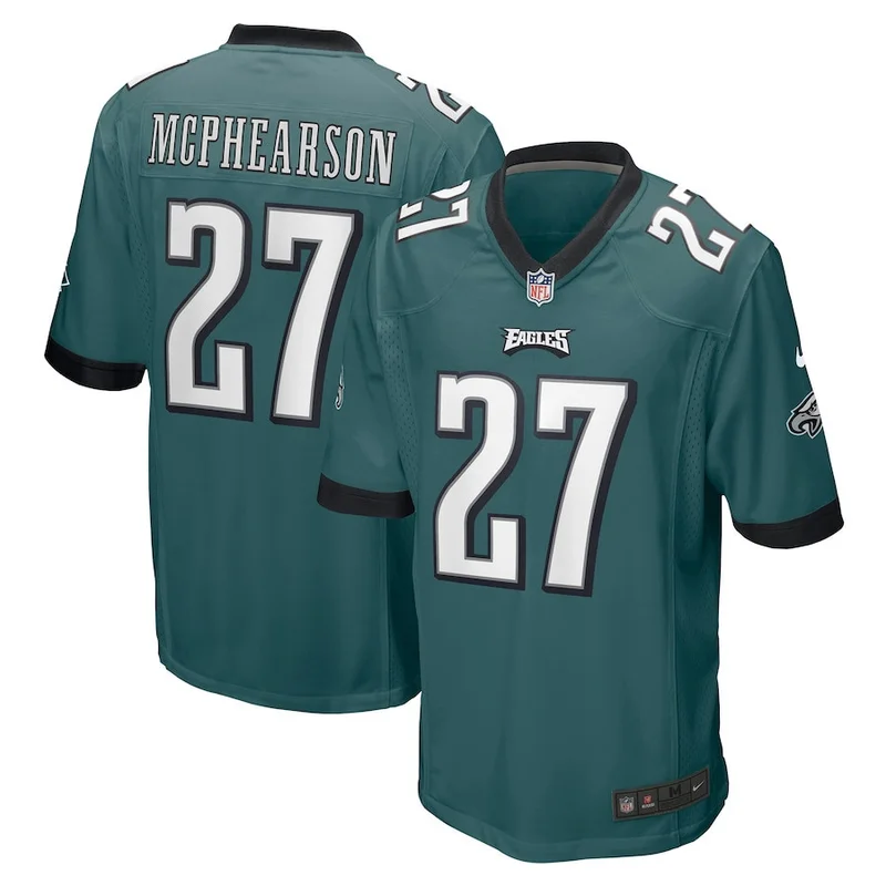 Zech McPhearson 27 Philadelphia Eagles Game Jersey - Midnight Green