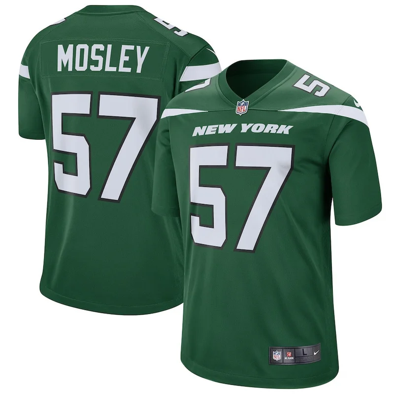 Mark Gastineau 99 New York Jets Game Jersey - Stealth Black - Image 3