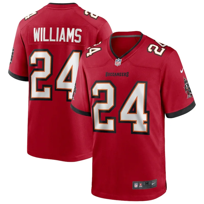 Cadillac Williams 24 Tampa Bay Buccaneers Game Jersey Retired - Red